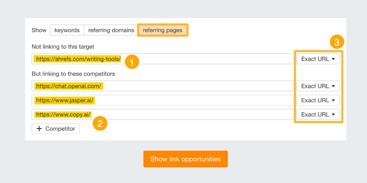 2 - Analyse Competitor Backlinks